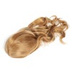 Women Long Hair Wig Light Brown Color Middle Parting Breathable