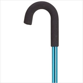 Men's Crook Handle Cane Color: Black