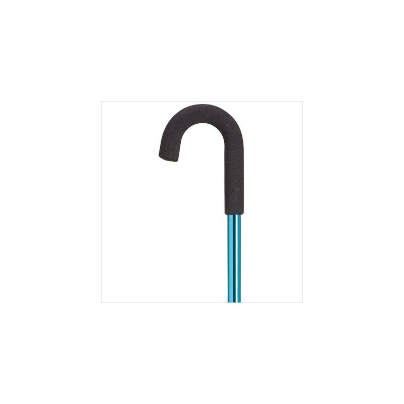 Men's Crook Handle Cane Color: Black