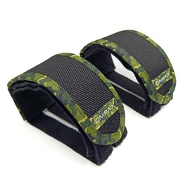 ONIPAX 1 Pair Bicycle Pedal Strap Toe Clips Straps Tape (Green Camouflage)