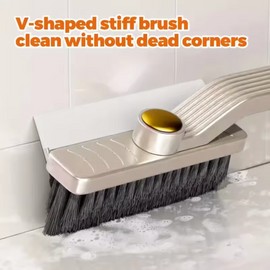 360 Rotating Tile Cleaning Brush - Hard Bristle Scrubber for Bathroom & Kitchen