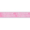 Girl's Christening Party Banner Extra Wide Giant Pink Christening Decoration
