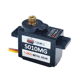 GOTECK 2PCS 5g Mini Servo, Micro Full Metal Gear Digital Servo,for RC Car Model Boat Fixed-Wing Helicopter Airplane Robot Toy