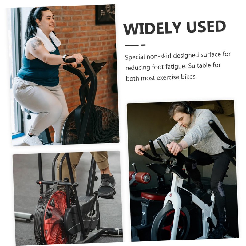 Outanaya 1Pair Rotating Pedals for Exercise Bikes Easy Installation Straps