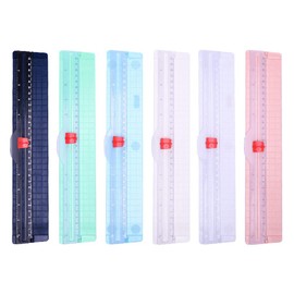 ikasus Paper Cutter for Cardstock Portable Cutter Trimmer Mini Paper Cutter Ruler Paper Cutter Art Cutter for Photo Cardstock Label Scrapbooking Craft Supplies for Office Home School Photo Studio