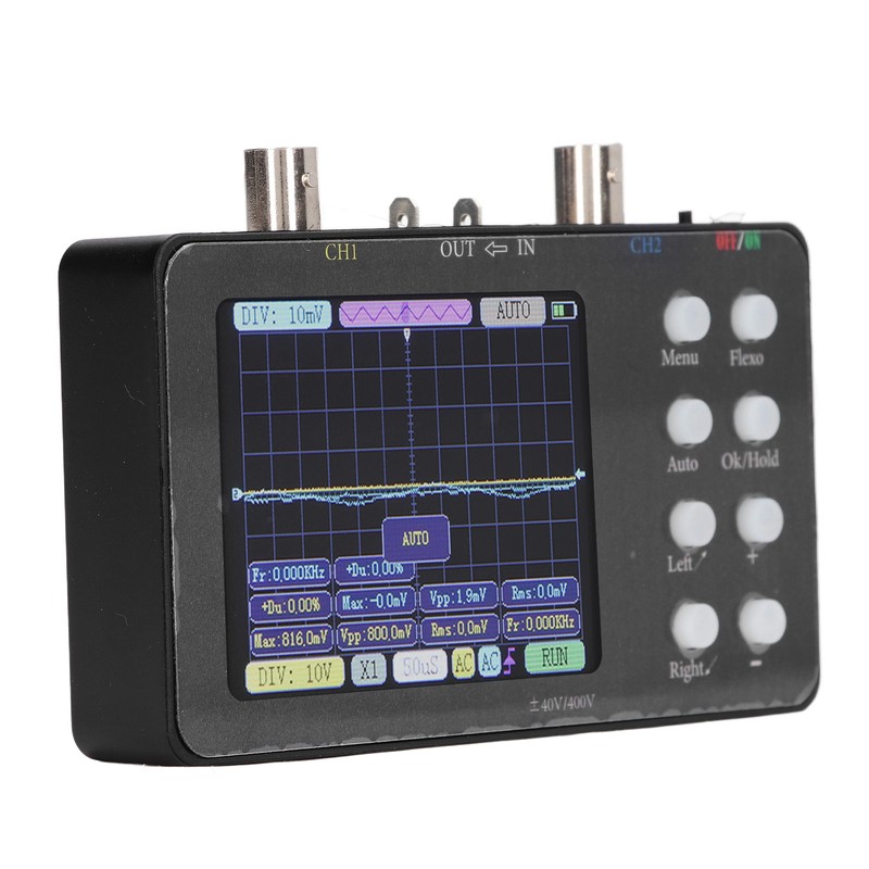 Digital Oscilloscope 2 Channel Portable Signal Generator 2Mhz Bandwidth 50M