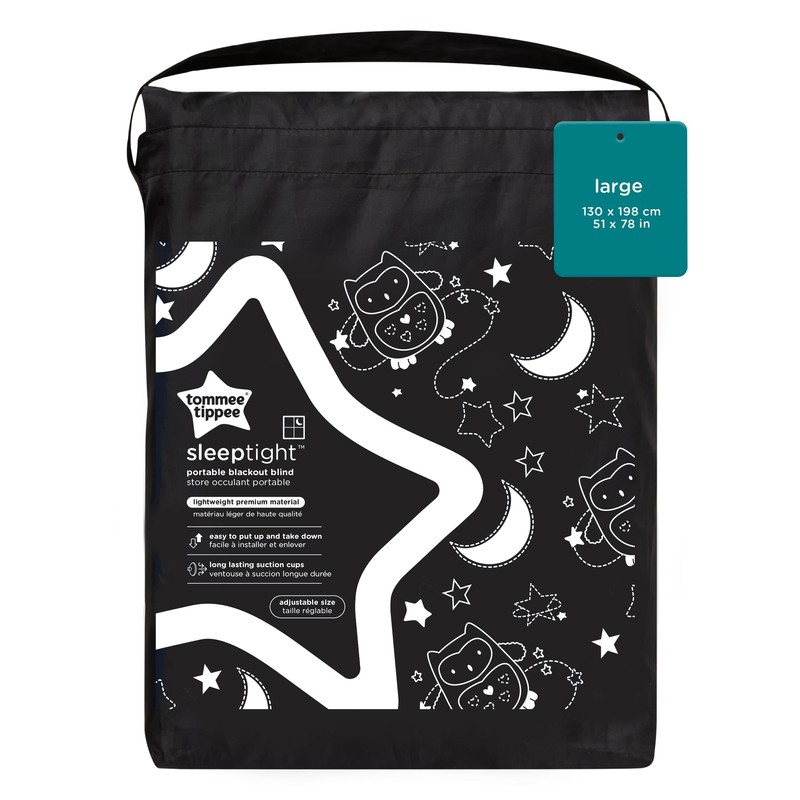 Tommee Tippee Sleeptight Portable Blackout Blind with Suction Cups, Adjustable