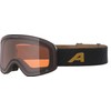 ALPINA LADIS Q Mirrored, Contrast-Enhancing OTG Ski Goggles with 100%