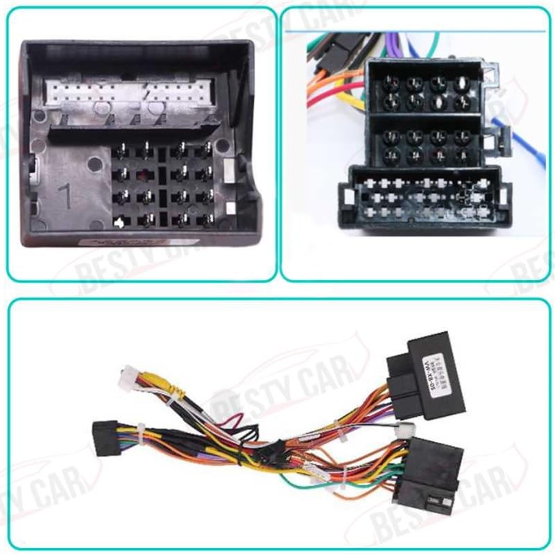 16pin Car Radio Stereo Power Wiring Harness Cable w/Can Bus
