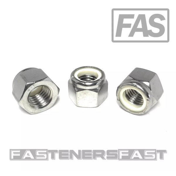 Unbranded/Generic (5) 5/8-11 Stainless Steel Nylon Insert Lock Nuts Locking