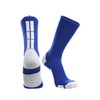 TCK Baseline 3.0 Athletic Crew Socks (Royal/White, X-Large) - Royal/White,X-Large
