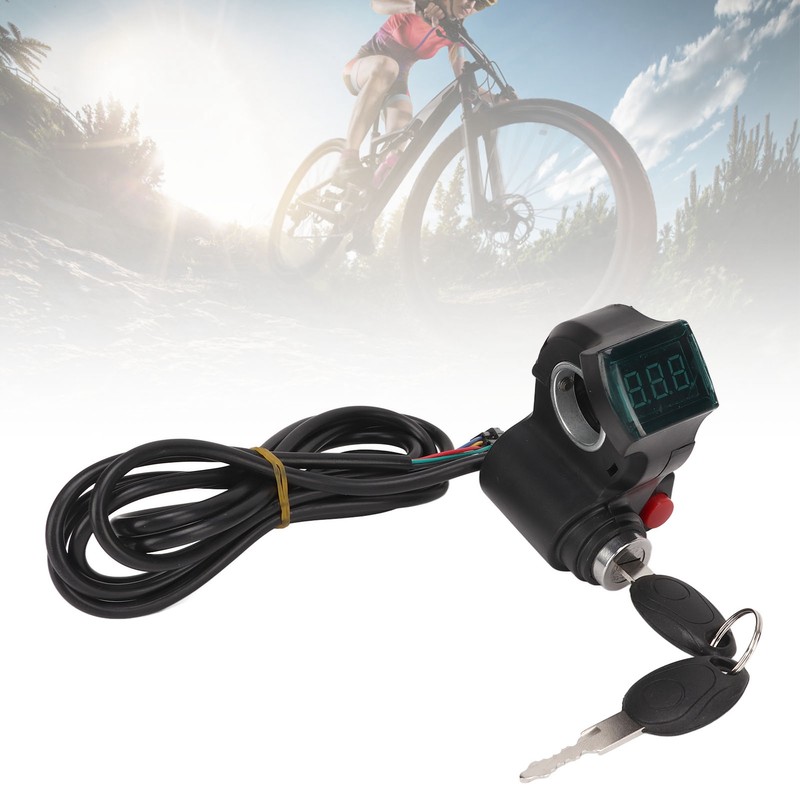 Electric Bike Twist Throttle ABS with Green Screen Lock Keys