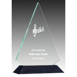 QuickTrophy Music Note Acrylic Triangle