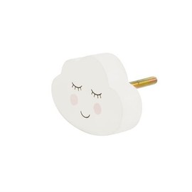 Sass & Belle Sweet Dreams Cloud Drawer Knob White