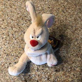 Idea Factory Brand New! Meanies Plush Stuffed Animal Series 2 1997 LUCKY THE RABBIT W Tag