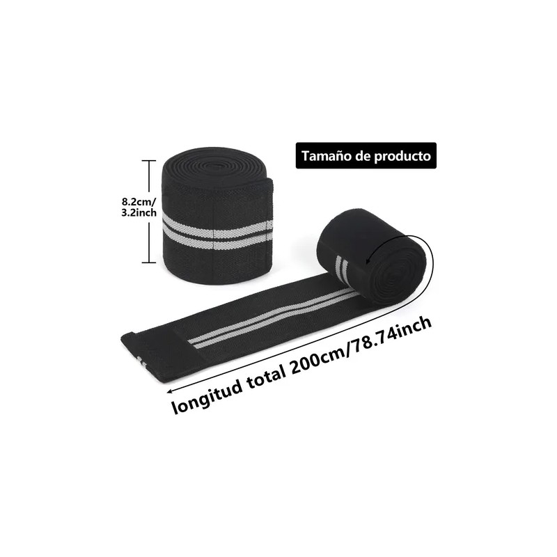 2pcs Rodilla Deportivas Vendas Compresion Gym Knee Wraps