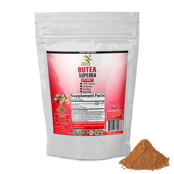 Butea Superba Extract Powder 10:1 High quality 100% Organic Red Kwoa Khruea 100g