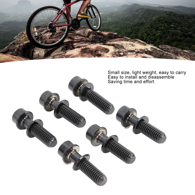 6Pcs Bike Screws Bolts Set Mountain Bicycle Handlebar Stem Ti