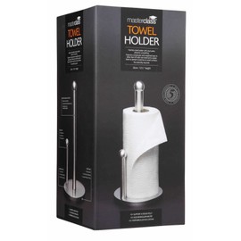 MasterClass Free-Standing Stainless Steel Kitchen Towel Holder, 32 cm (12.5")