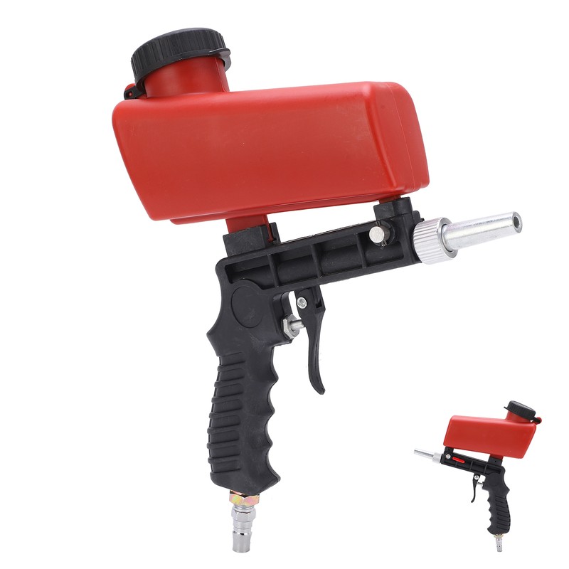 Handheld Pneumatic Sandblasting Gun Portable Small 90psi Sand Blaster for