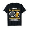 Padelista Giocatori Padel Tennis Divertente Padel & Birra Maglietta