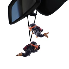 KnocKconK Cool Swinging Diver Car Hanging Ornament, Pendant Interior Rear View Mirror Accessories Car Mirror Hanging Accessories Swinging Diver Decoration, Car Decor for Teens Women Men