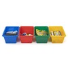 Humble Crew Small Plastic Storage Bins, Set of 4, Primary