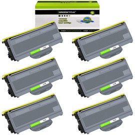 greencycle High Yield Compatible Toner Cartridge Replacement for Brother TN360 TN-360 TN330 TN-330 to use with HL-2140 HL-2170W MFC-7840W MFC-7340 MFC-7440N DCP-7030 DCP-7040 Printer (Black,6-Pack)