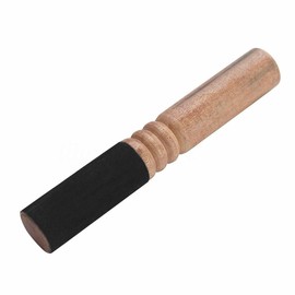 Leather-Wrapped Singing Bowl Striker, 7 x 1 Inches, Singing Bowl Mallet, Gong Mallet (Black)
