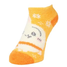Small Planet Chiikawa Women's Thermal Socks, Snow/Rabbit Socks, Fluffy Socks,, orange
