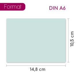 younikat DIN A6 Paper 80 g/m² I 500 Sheets in Light Blue I Copy Paper Blank Recipe Paper I dv1505