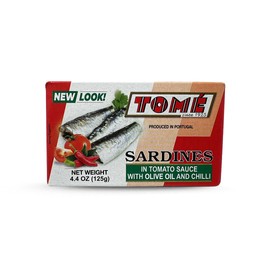 4 Packs Tome Sardines (In Tomato Sauce w/ Olive Oil & Chili) 125g Ea