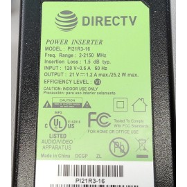 DIRECTV NEW GENUINE DIRECTV SWIM Power Inserter PI21R3-16 120V .6A 60Hz 21V 1.2A 25.2W
