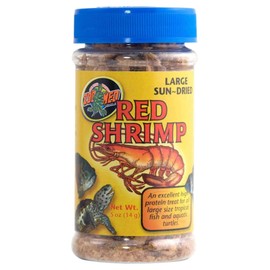 Zoo Med Large Sun-Dried Red Shrimp Aquatic Turtle Food 0.5 oz.