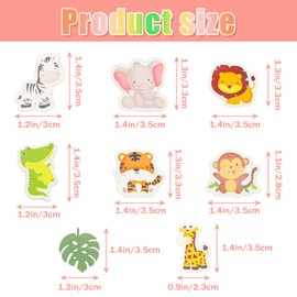 Jungle Animal Confetti 100Pcs Jungle Safari Animal Table Confetti Wild Animal Table Decoration Paper Scatter for Wild One Baby Shower Gender Reveal Birthday Party Supplies Y7DWZX