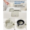Couch Cup Holder Tray, Elimiko Silicone Sofa Drink Holder with