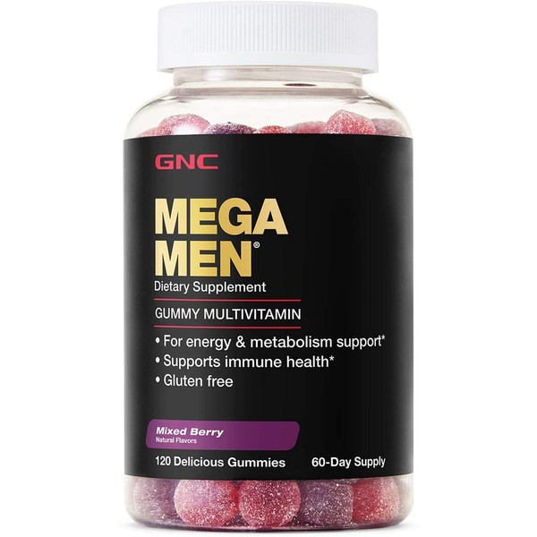 GNC Mega Men Gummy Multivitamin - Mixed Berry