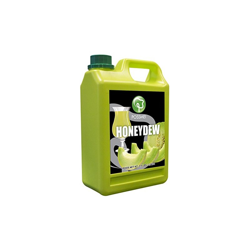 Possmei Flavored Syrup, Honeydew, 5.5 Pound