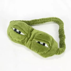 Pepe 부드러운 꿀잠 슬픈개구리 페페 캐릭터 수면안대 Soft Sleep Sad Frog Pepe Character Sleep Mask [Pepe]