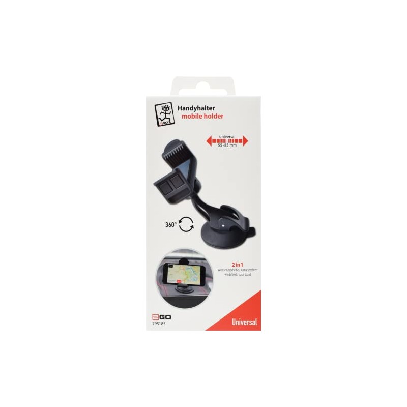 2GO AC95185 Universal Car Mount for Smart Phone/Navigation Device
