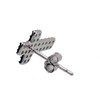 STERLING SILVER 925 AMTHTEW-074 Sterling Silver 925 Earrings Studded Rock