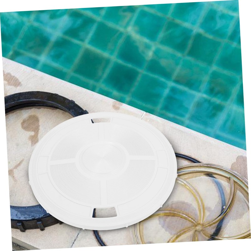 Levemolo Swimming Pool Skimmer Cover Replacement Round Pool Accessory Lid