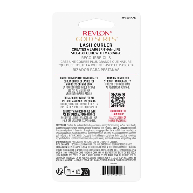 Revlon Gold Series Eye Lash Curler, Creates Open Eye Look,