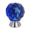 ANJUU 12 Pcs 30mm Round Shape Crystal Glass Cabinet Knobs