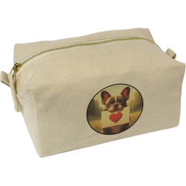 Azeeda 'Liebesbrief der französischen Bulldogge' Wasch/Make-up Tasche (CS00043590)