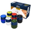 BLUEBIRD 6-Pack Fabric Paint, Primary Colors, 0.85 Fl Oz Each,