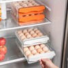 Alagoal Refrigerator Egg Storage Box, Refrigerator Egg Rack, 2-Tier Drawer