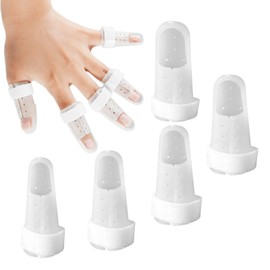 Finger Splint, 5PCS Finger Splints for Broken Finger,Mallet Finger Splint,Finger Support,Finger Splints for Arthritis,Broken Finger Splint,Finger Protectors for Adjustable Finger Immobilizer