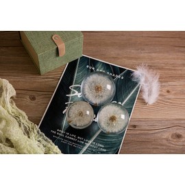 Paperweight Dandelion Dream Ball. Crystal Wishing Ball. Unique Paperweight Made of Dandelion. Gift for Women Men (Mom, Dad, Teacher), Birthday, Wedding, Valentine's Mother's. (7CM)