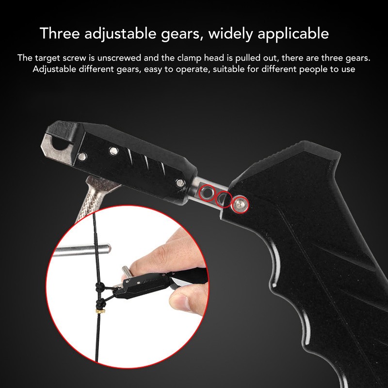 Archery Bow Thumb Release 4 Finger Design Adjustable Comfortable Grip